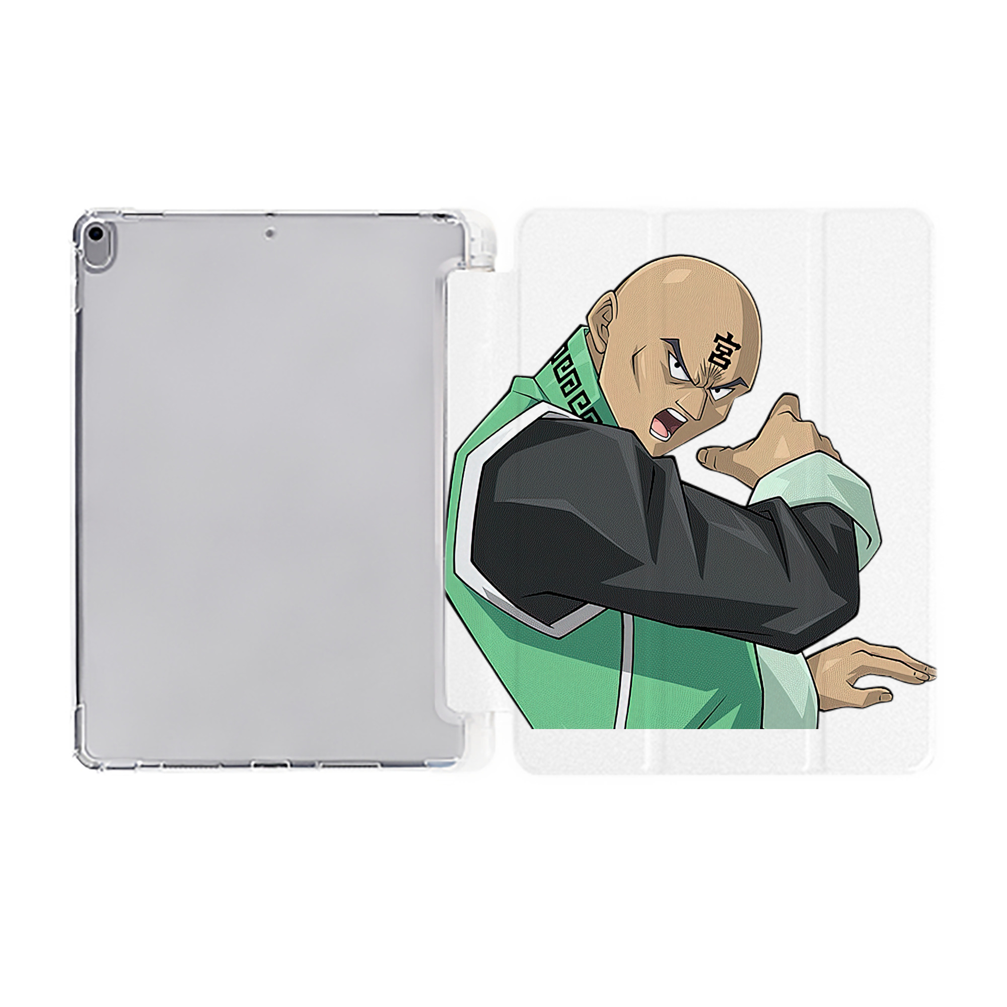 （画像用） 遊☆戯☆王 Yu-Gi-Oh! IPad ケース ペン収納付き 三つ折りスタンド PUレザー×シリコン 対応機種9.5/10.5/10.9インチ
